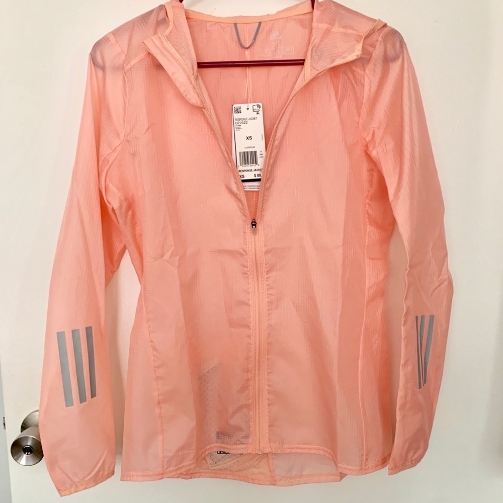 Peach ultra lightweight jacket- Adidas